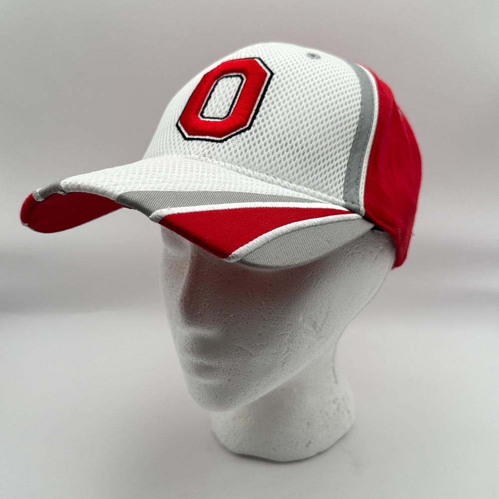 Ohio State Buckeyes Top Of The World Baseball Cap Mens One Fit Red White Fitted‎